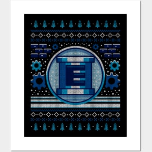 E Tank Ugly Sweater Posters and Art